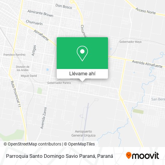 Mapa de Parroquia Santo Domingo Savio Paraná