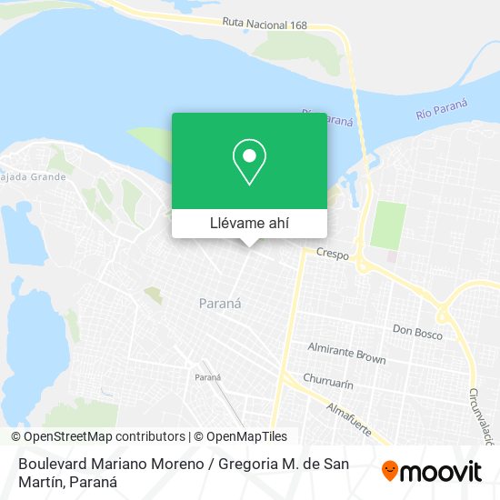 Mapa de Boulevard Mariano Moreno / Gregoria M. de San Martín