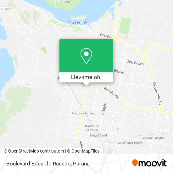 Mapa de Boulevard Eduardo Racedo