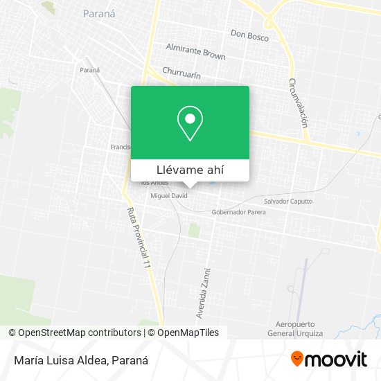 Mapa de María Luisa Aldea