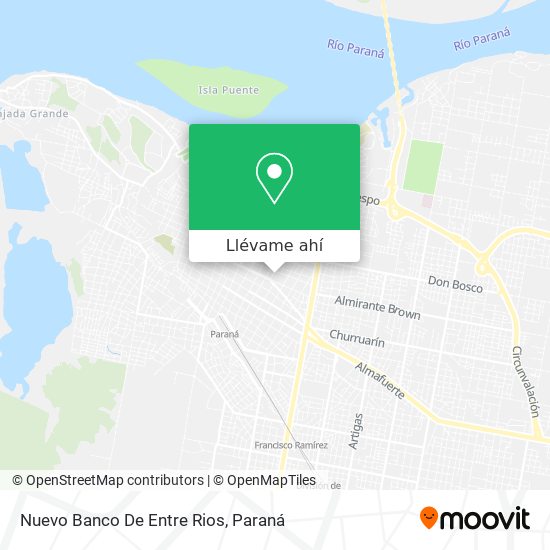 Mapa de Nuevo Banco De Entre Rios