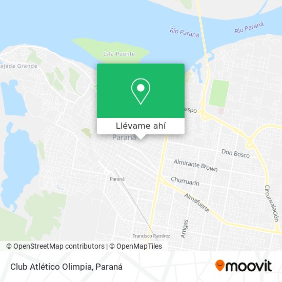 Mapa de Club Atlético Olimpia