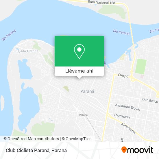 Mapa de Club Ciclista Paraná
