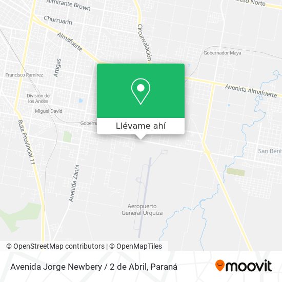 Mapa de Avenida Jorge Newbery / 2 de Abril