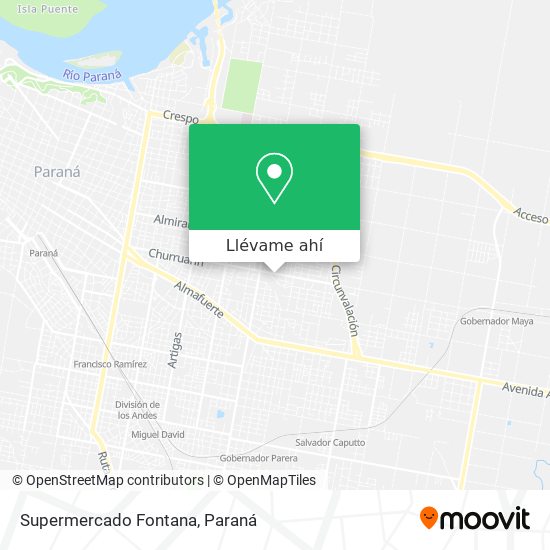 Mapa de Supermercado Fontana