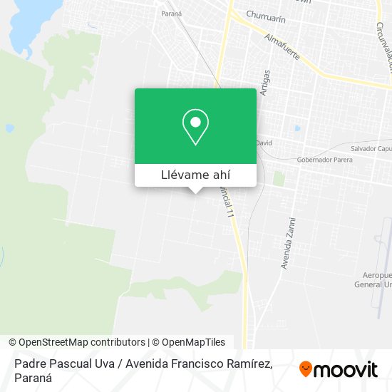 Mapa de Padre Pascual Uva / Avenida Francisco Ramírez