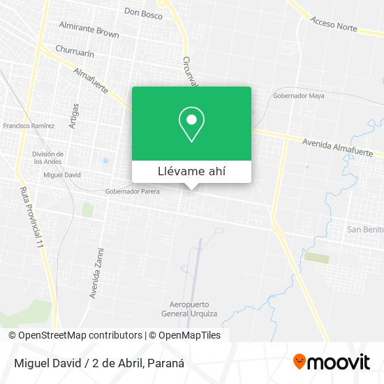 Mapa de Miguel David / 2 de Abril