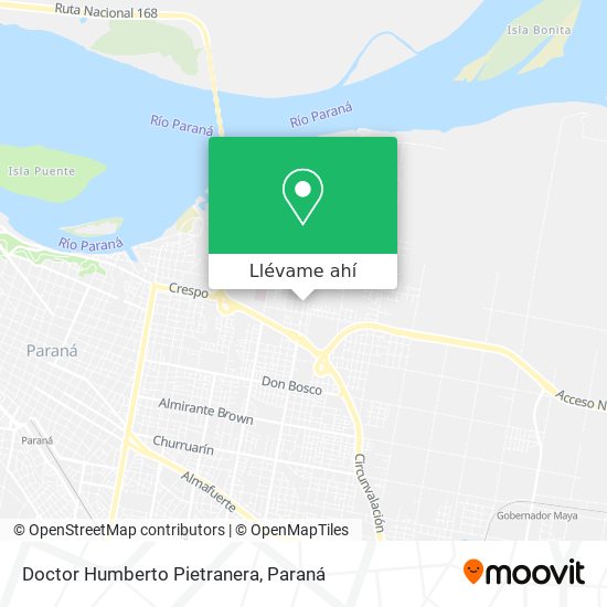 Mapa de Doctor Humberto Pietranera