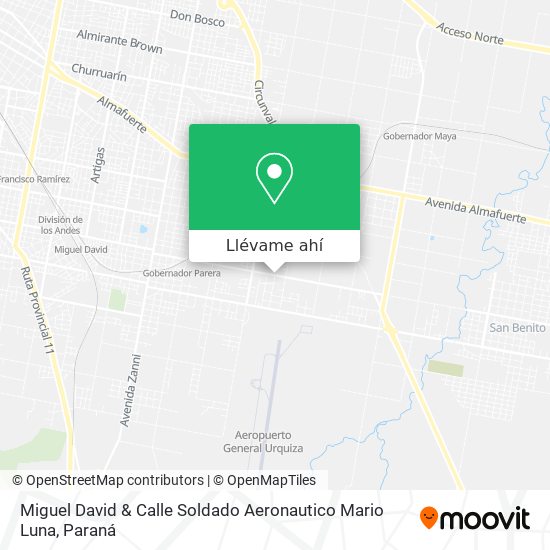Mapa de Miguel David & Calle Soldado Aeronautico Mario Luna