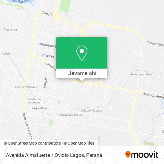 Mapa de Avenida Almafuerte / Ovidio Lagos