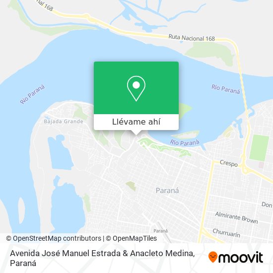 Mapa de Avenida José Manuel Estrada & Anacleto Medina