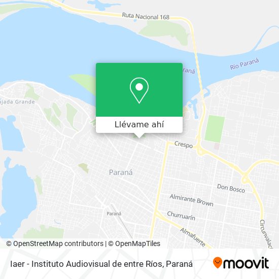 Mapa de Iaer - Instituto Audiovisual de entre Ríos