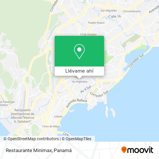 Mapa de Restaurante Minimax