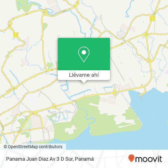 Mapa de Panama Juan Diaz Av 3 D Sur