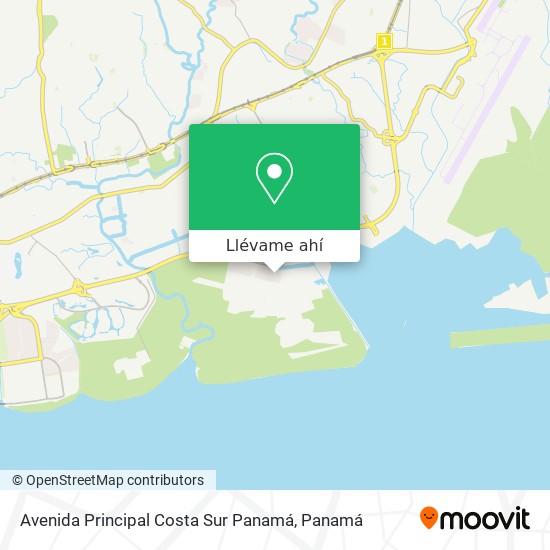 Mapa de Avenida Principal Costa Sur  Panamá