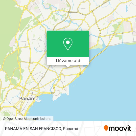 Mapa de PANAMA EN SAN FRANCISCO