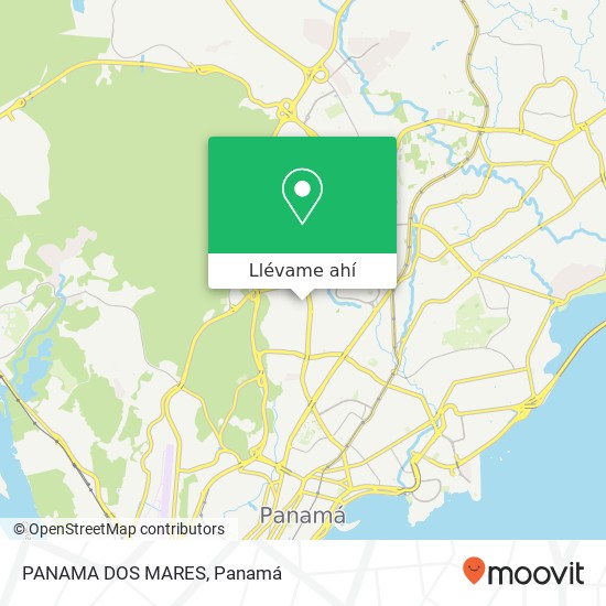 Mapa de PANAMA DOS MARES