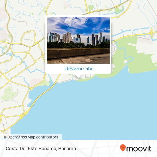 Mapa de Costa Del Este  Panamá