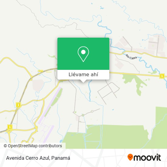 Mapa de Avenida Cerro Azul