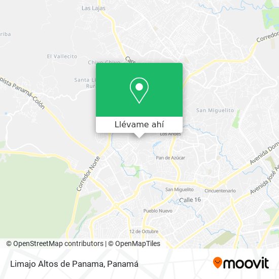 Mapa de Limajo  Altos de Panama