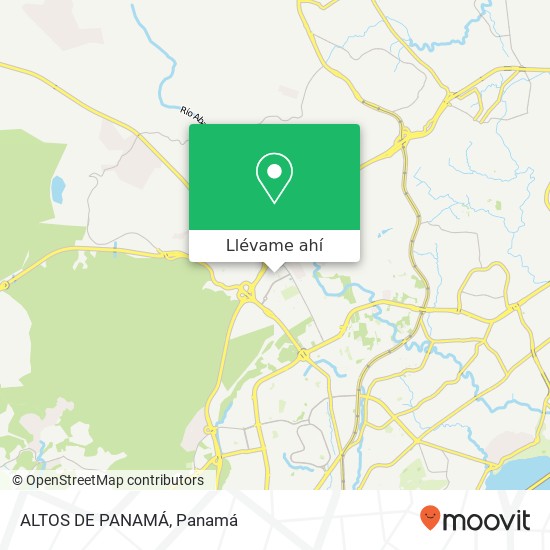 Mapa de ALTOS DE PANAMÁ