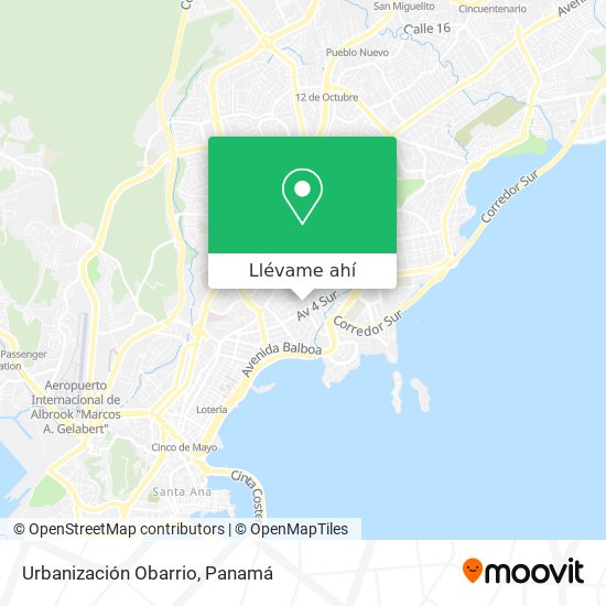 Mapa de Urbanización Obarrio