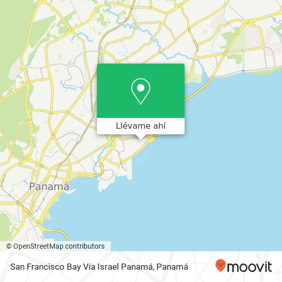 Mapa de San Francisco Bay  Vía Israel Panamá
