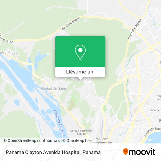 Mapa de Panama  Clayton  Avenida Hospital