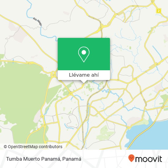 Mapa de Tumba Muerto  Panamá