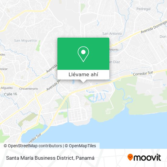 Mapa de Santa María Business District