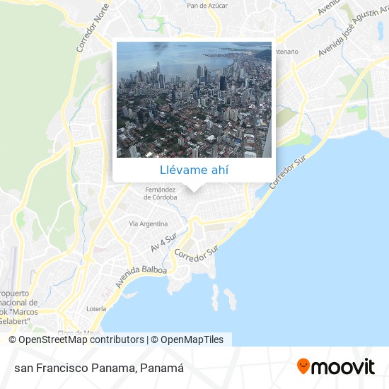 Mapa de san Francisco  Panama