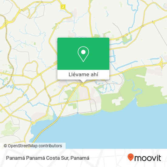 Mapa de Panamá Panamá Costa Sur