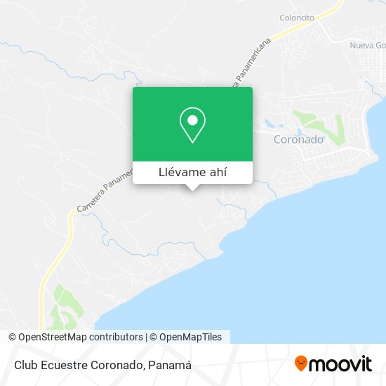 Mapa de Club Ecuestre  Coronado