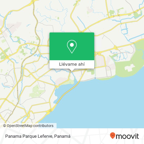 Mapa de Panama Parque Leferve