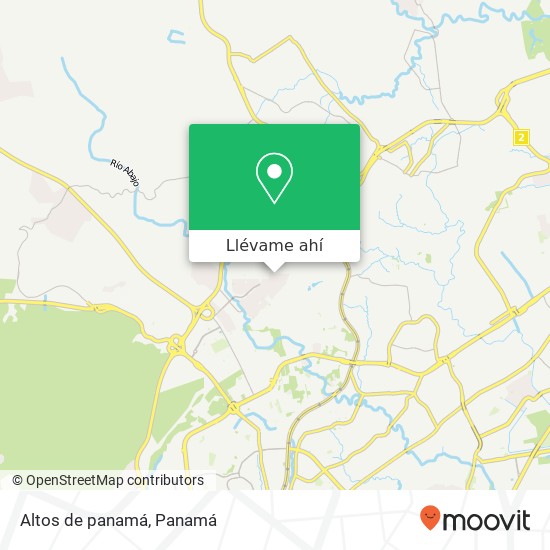 Mapa de Altos de panamá