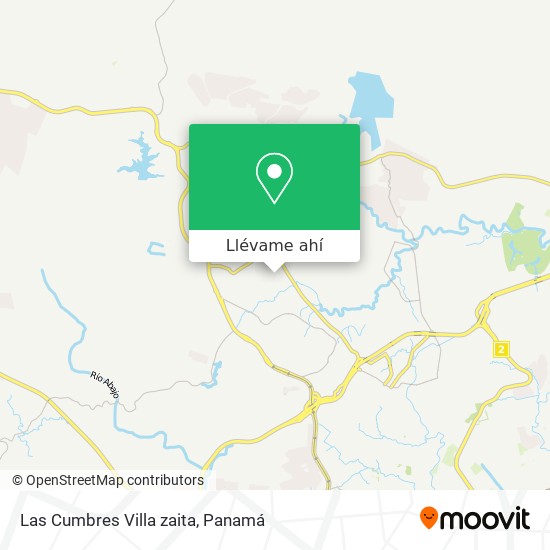 Mapa de Las Cumbres  Villa zaita