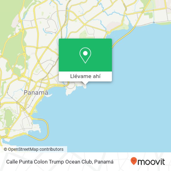 Mapa de Calle Punta Colon  Trump Ocean Club