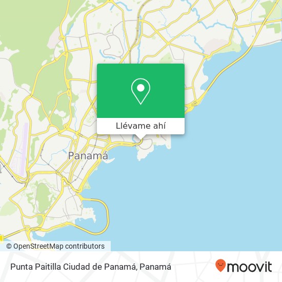Mapa de Punta Paitilla  Ciudad de Panamá