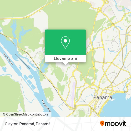 Mapa de Clayton  Panamá