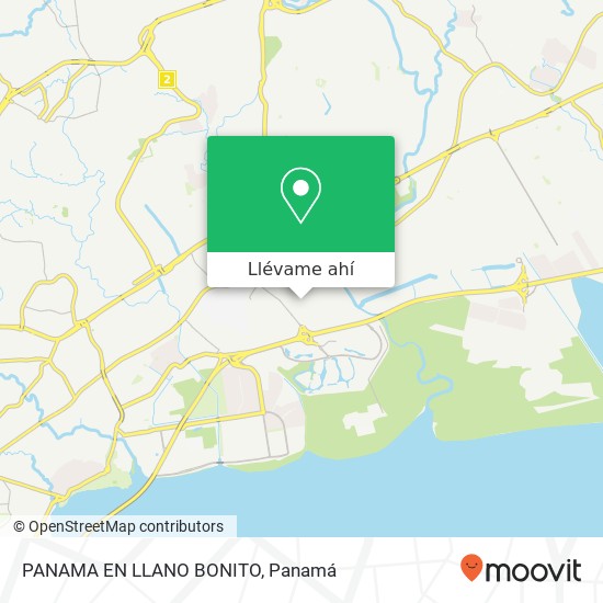 Mapa de PANAMA EN LLANO BONITO