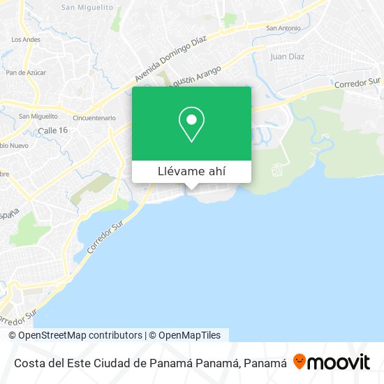 Mapa de Costa del Este  Ciudad de Panamá  Panamá