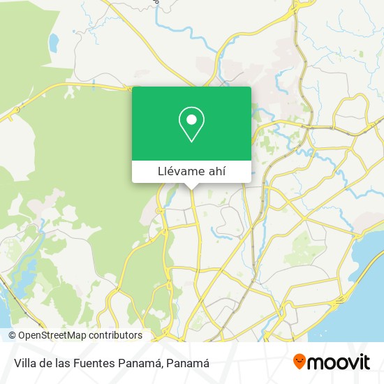 Mapa de Villa de las Fuentes  Panamá