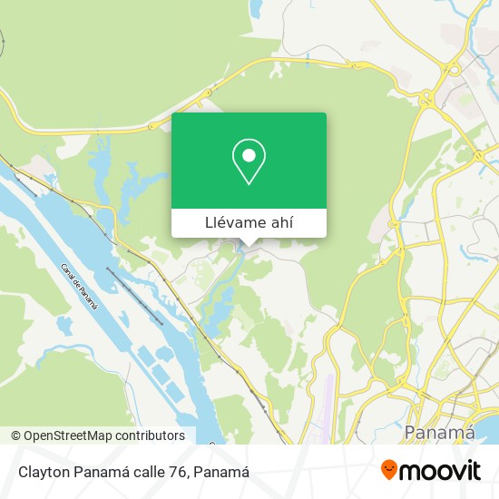 Mapa de Clayton  Panamá calle 76