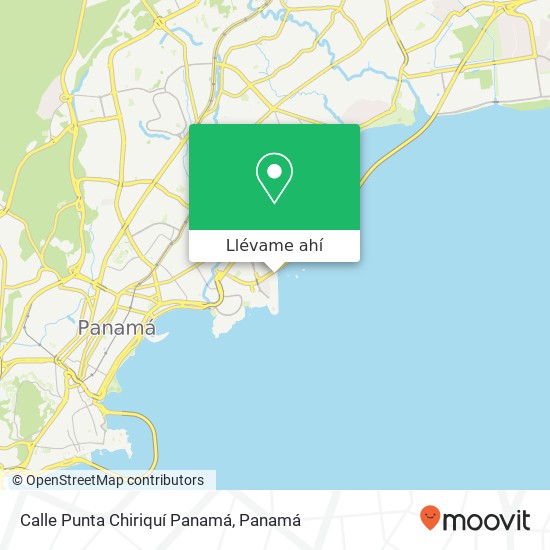Mapa de Calle Punta Chiriquí  Panamá