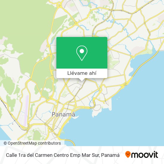 Mapa de Calle 1ra del Carmen Centro Emp Mar Sur