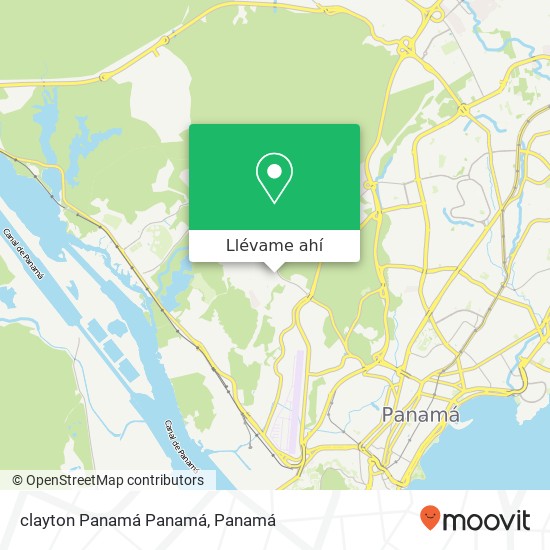 Mapa de clayton  Panamá  Panamá
