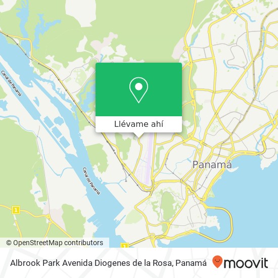 Mapa de Albrook Park Avenida Diogenes de la Rosa