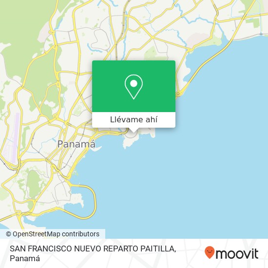 Mapa de SAN FRANCISCO  NUEVO REPARTO PAITILLA