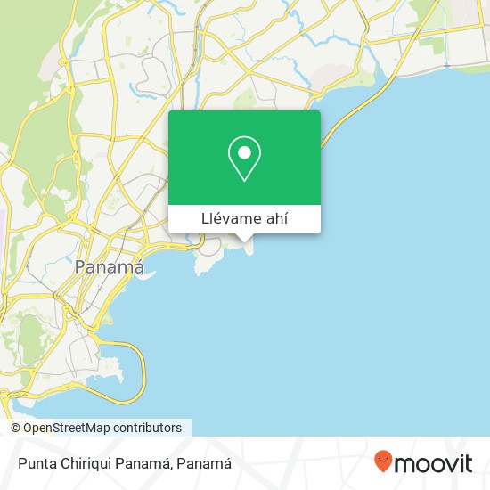 Mapa de Punta Chiriqui   Panamá