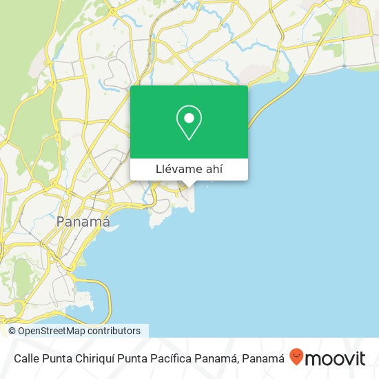 Mapa de Calle Punta Chiriquí  Punta Pacífica  Panamá